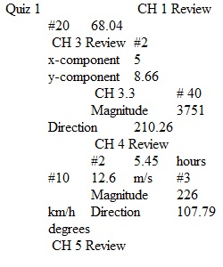 Quiz 1